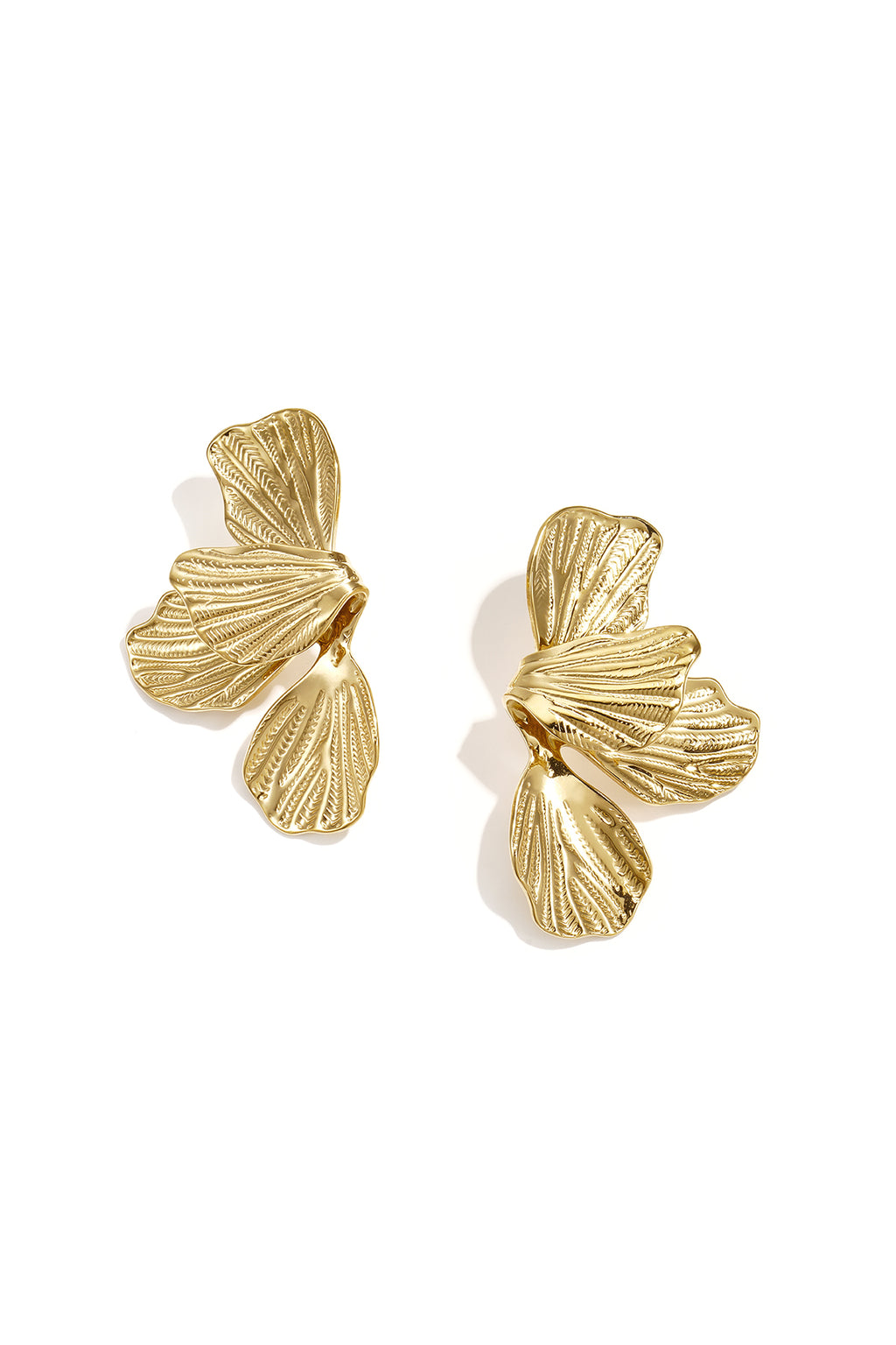 Orecchini pendenti in acciaio inossidabile a forma di fiore, serie Daily Simple, gioielli da donna