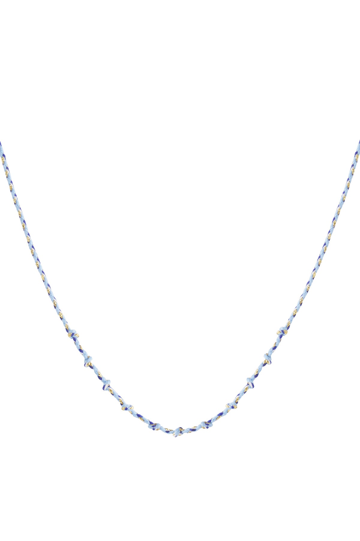 Collana a spirale in cotone fai da te