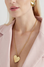 collana lunga cuore grande