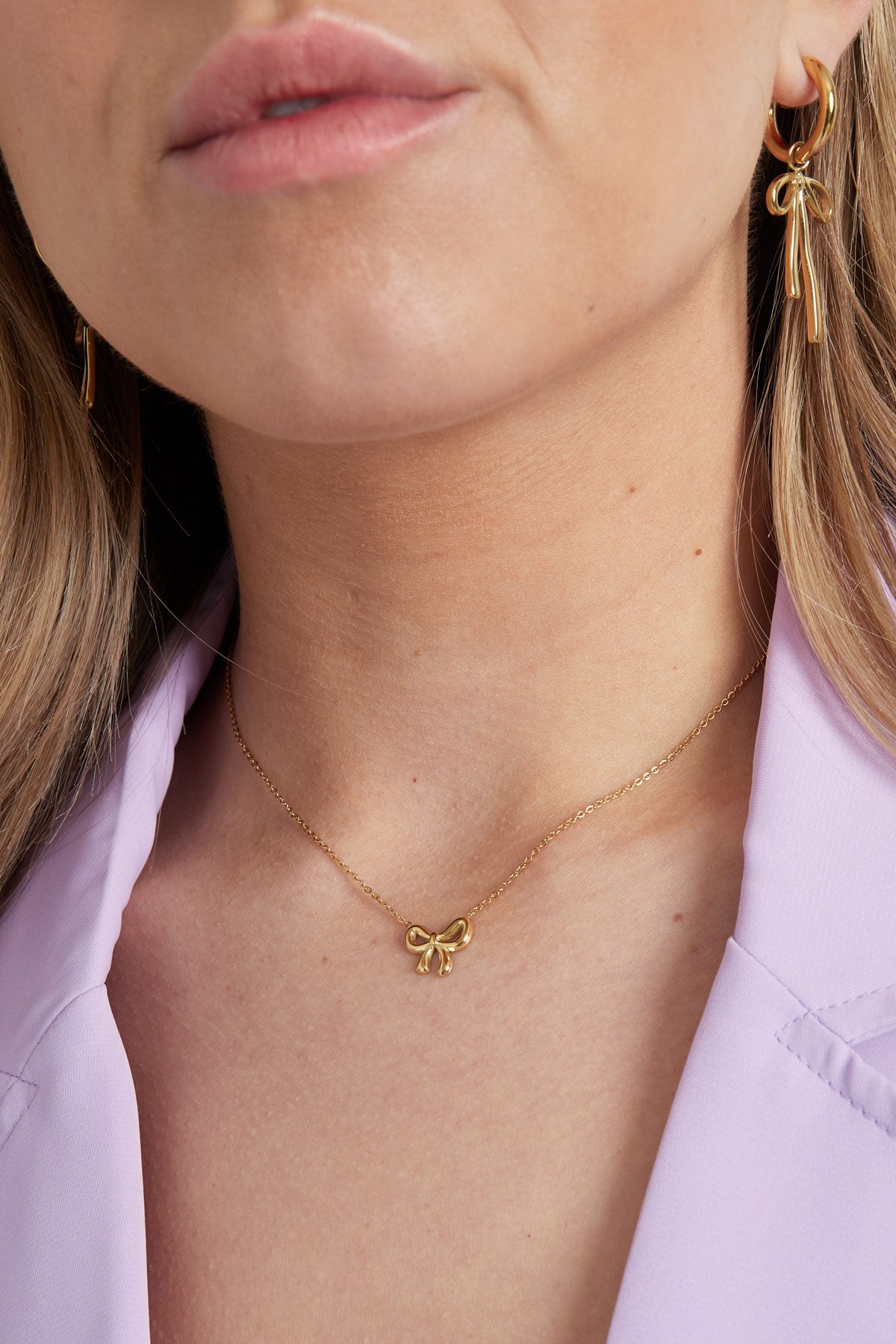 collana con fiocco semplice