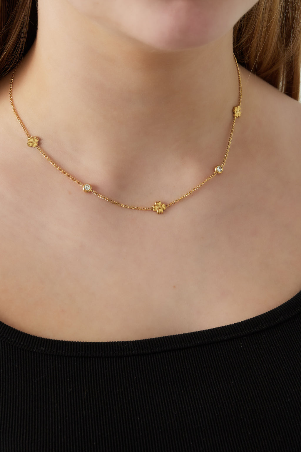 collana portafortuna splendente
