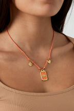 collana con ciondolo eclipse - Colore Oro arancione