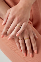 Anello con pietre - Acciaio inossidabile