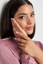 anello sottile baguette