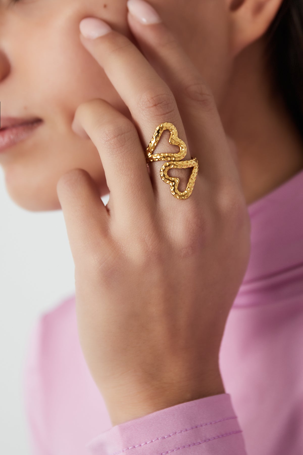 anello doppio cuore