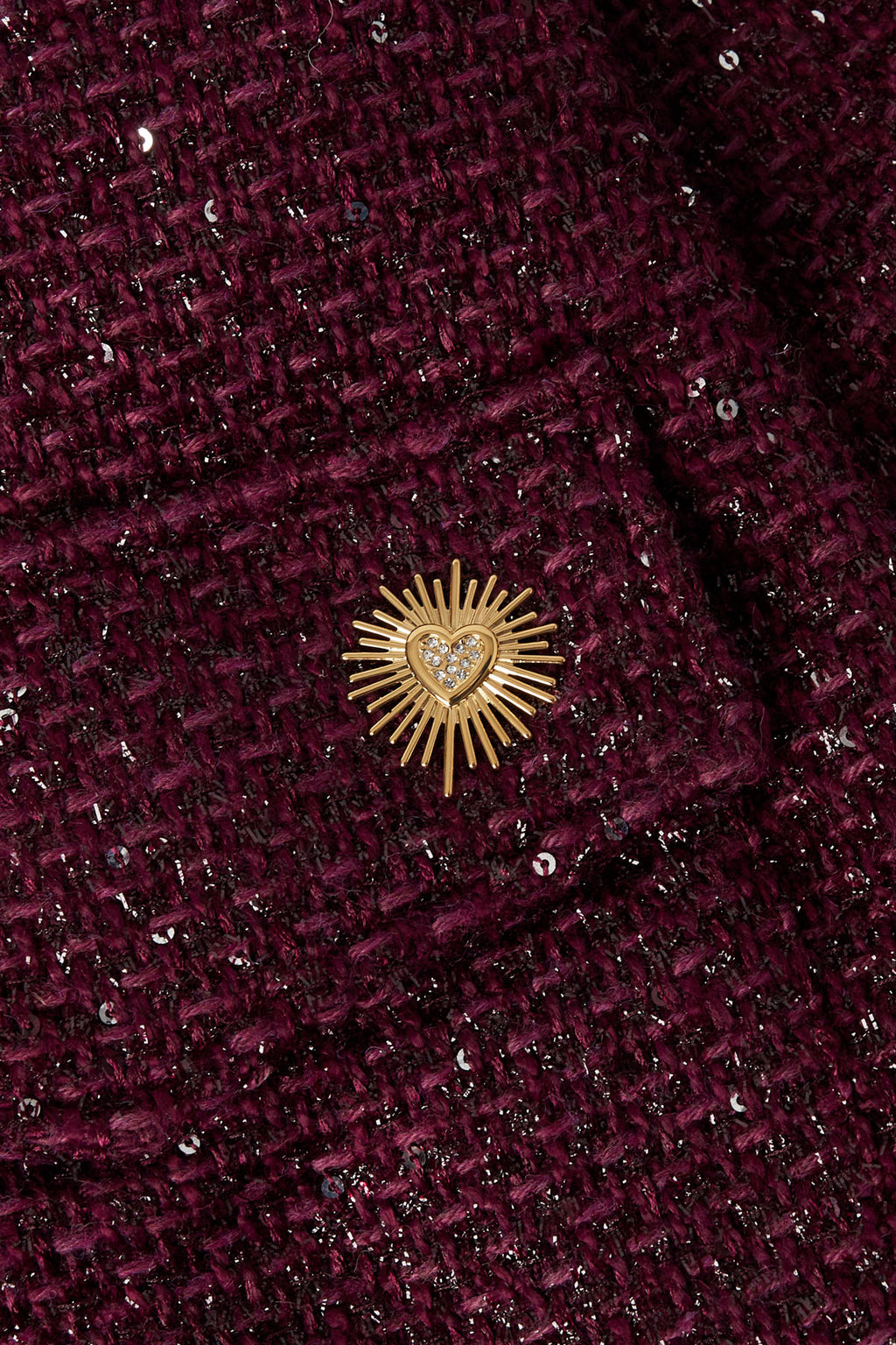 spilla cuore scintillante