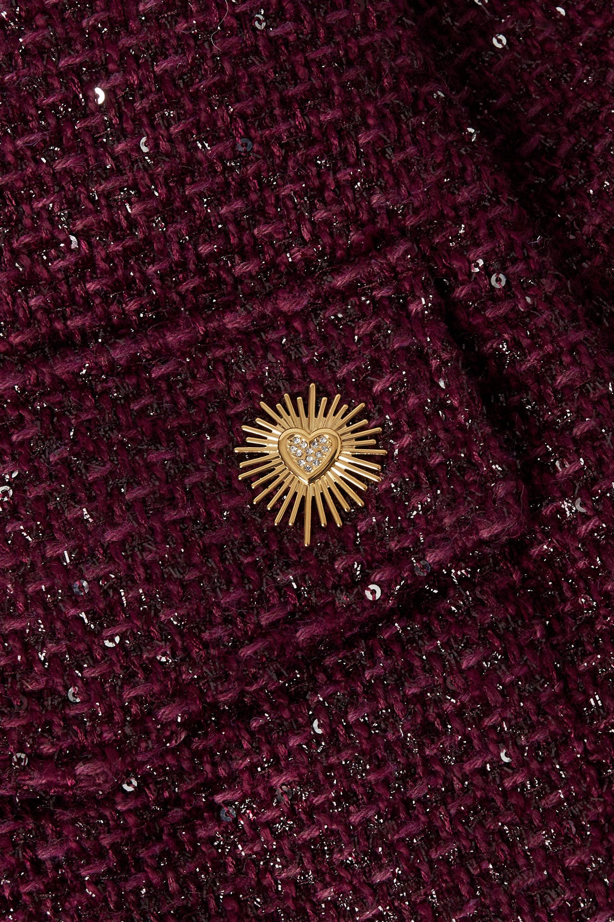 spilla cuore scintillante