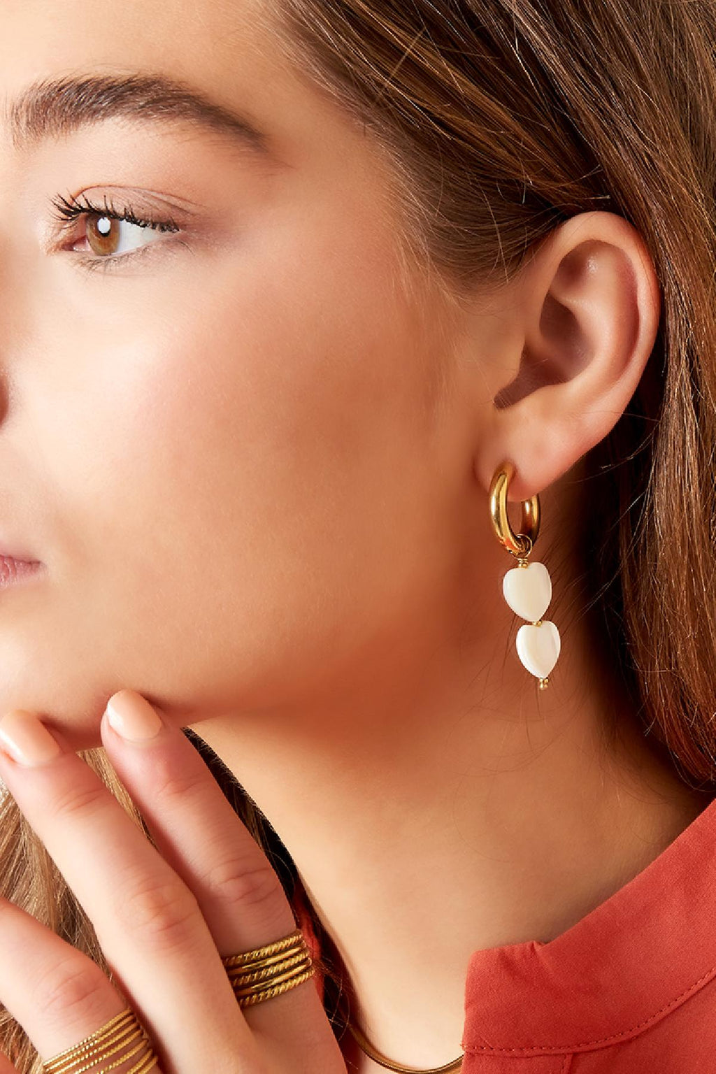 Orecchini cuori di perle - collezione #summergirls White gold Sea Shells