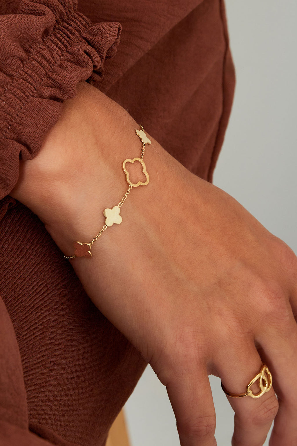 bracciale trifogli