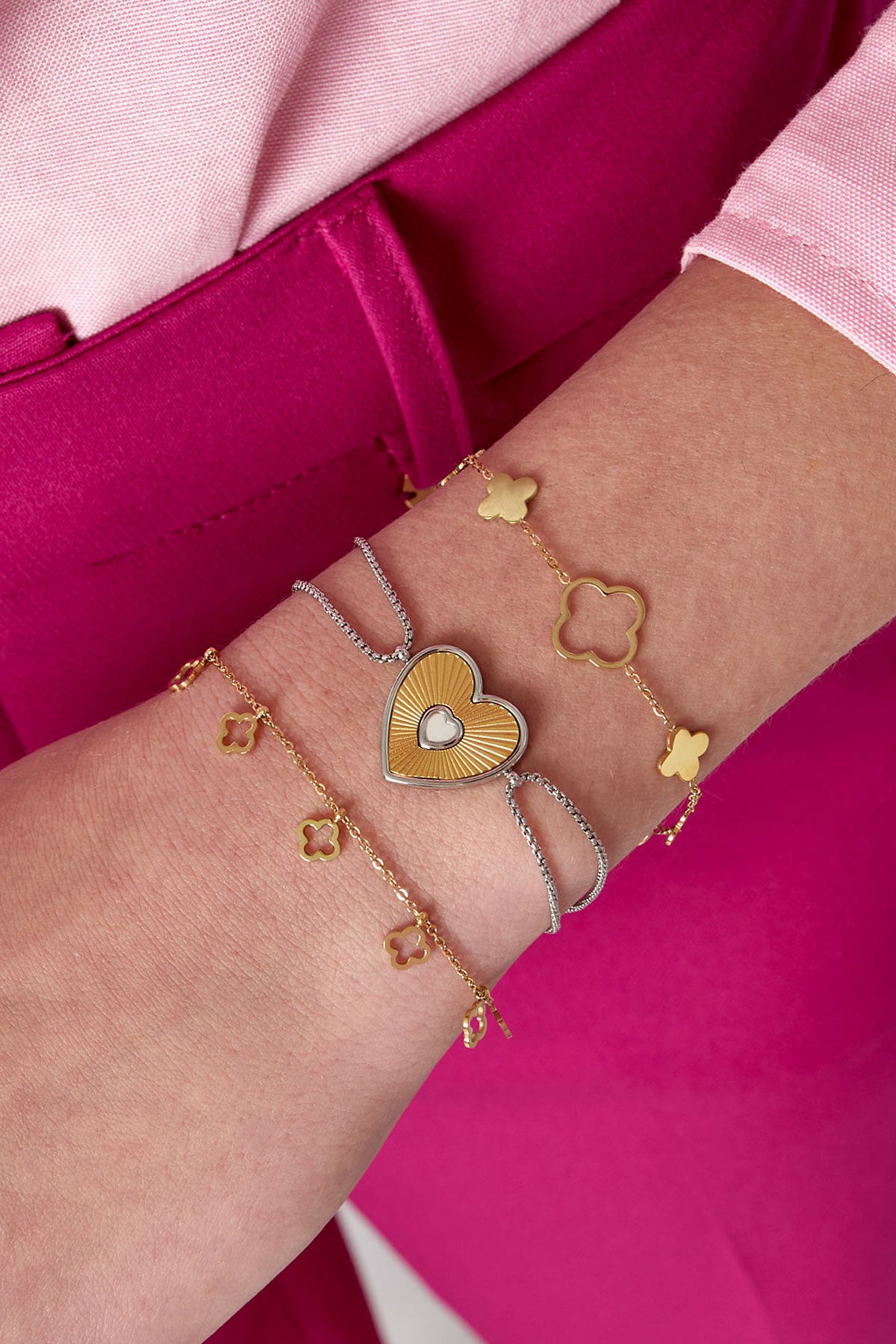 bracciale trifogli