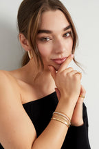 bracciale doppio strato di pietre