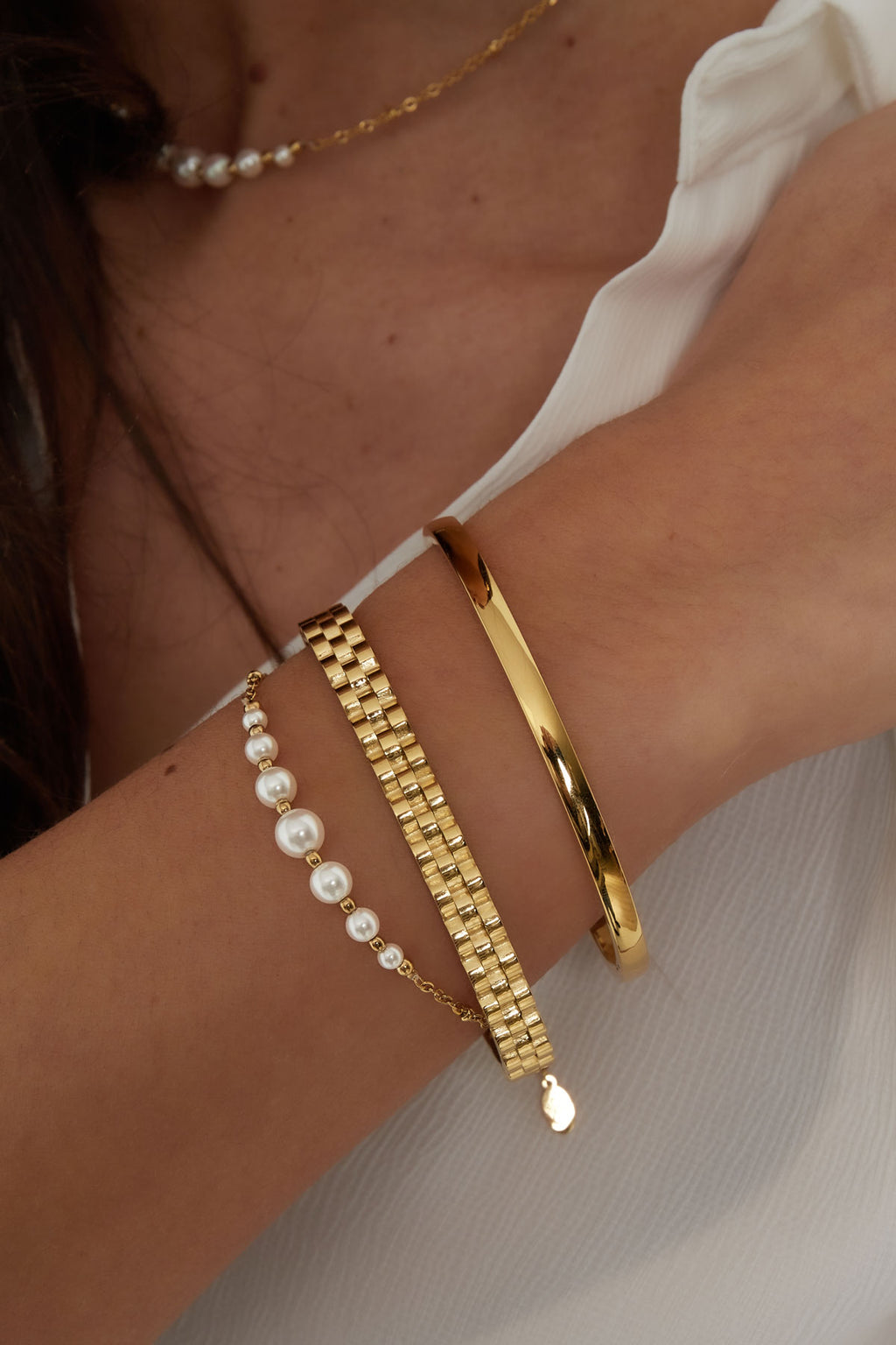 bracciale party con perle