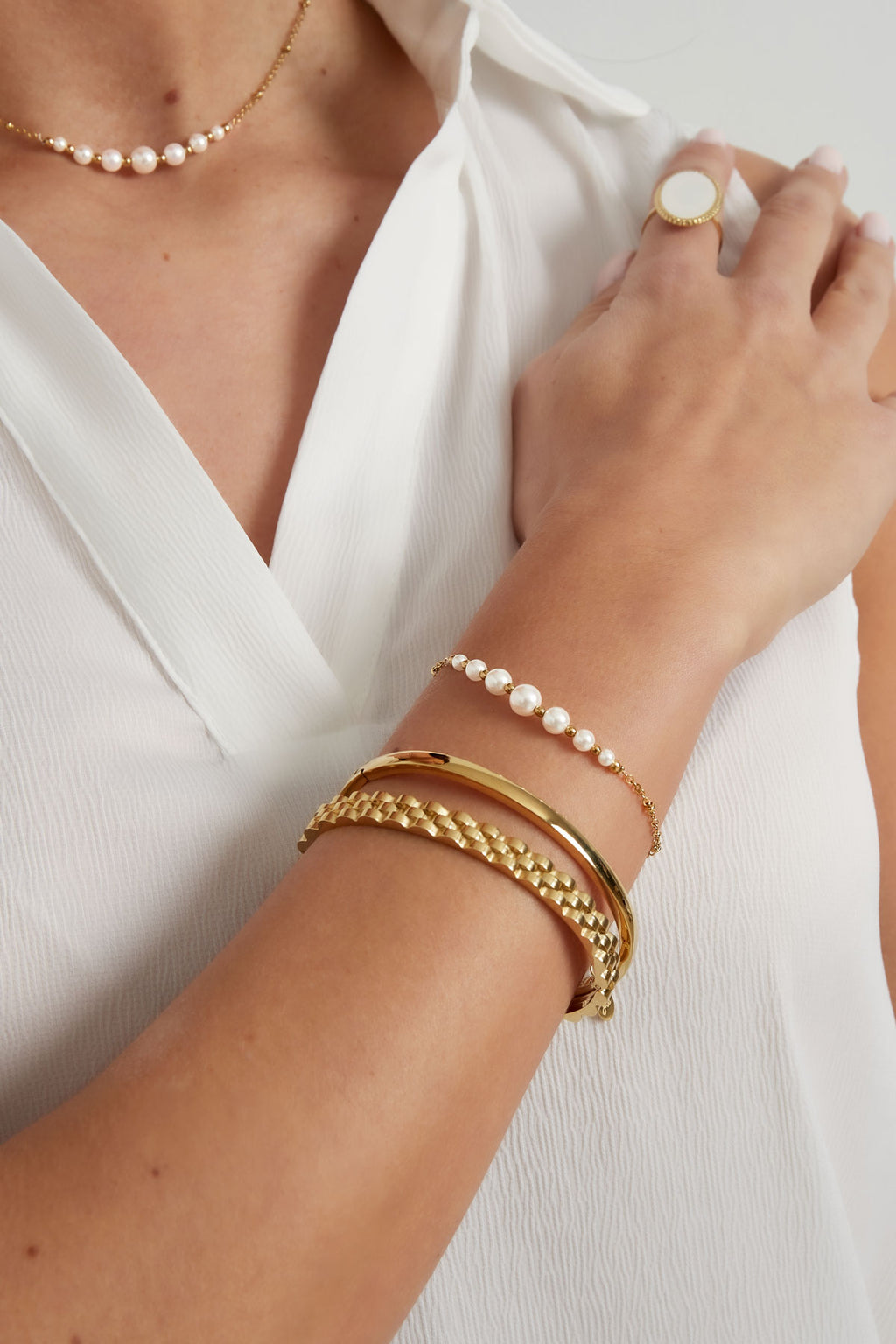 bracciale party con perle