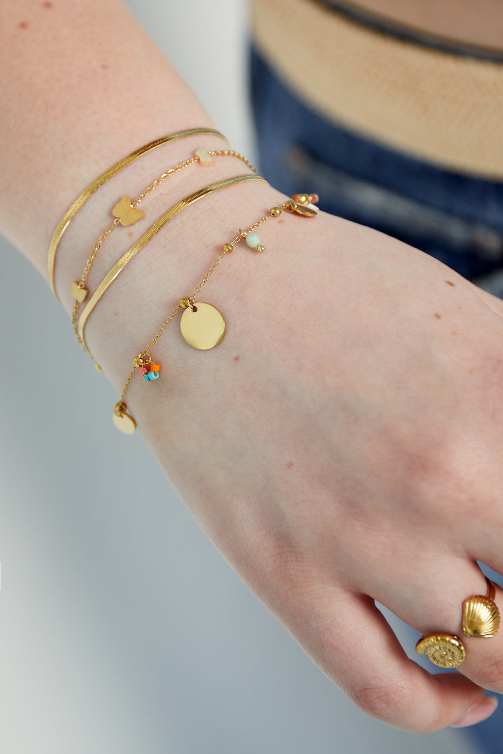 braccialetto monete color pop