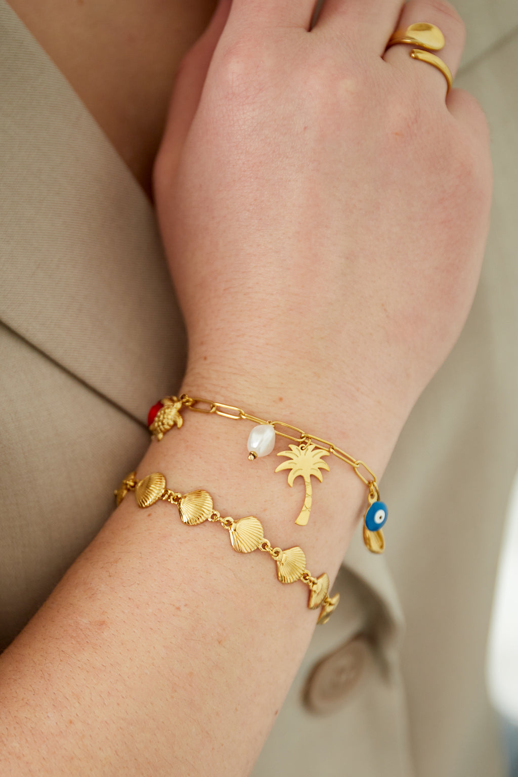 bracciale trio conchiglie