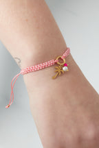 Bracciale Palm Paradise - Colore arancione e oro