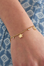 bracciale fiore scintillante