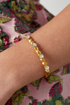 bracciale in rilievo di diamanti