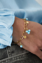 Bracciale perline blu