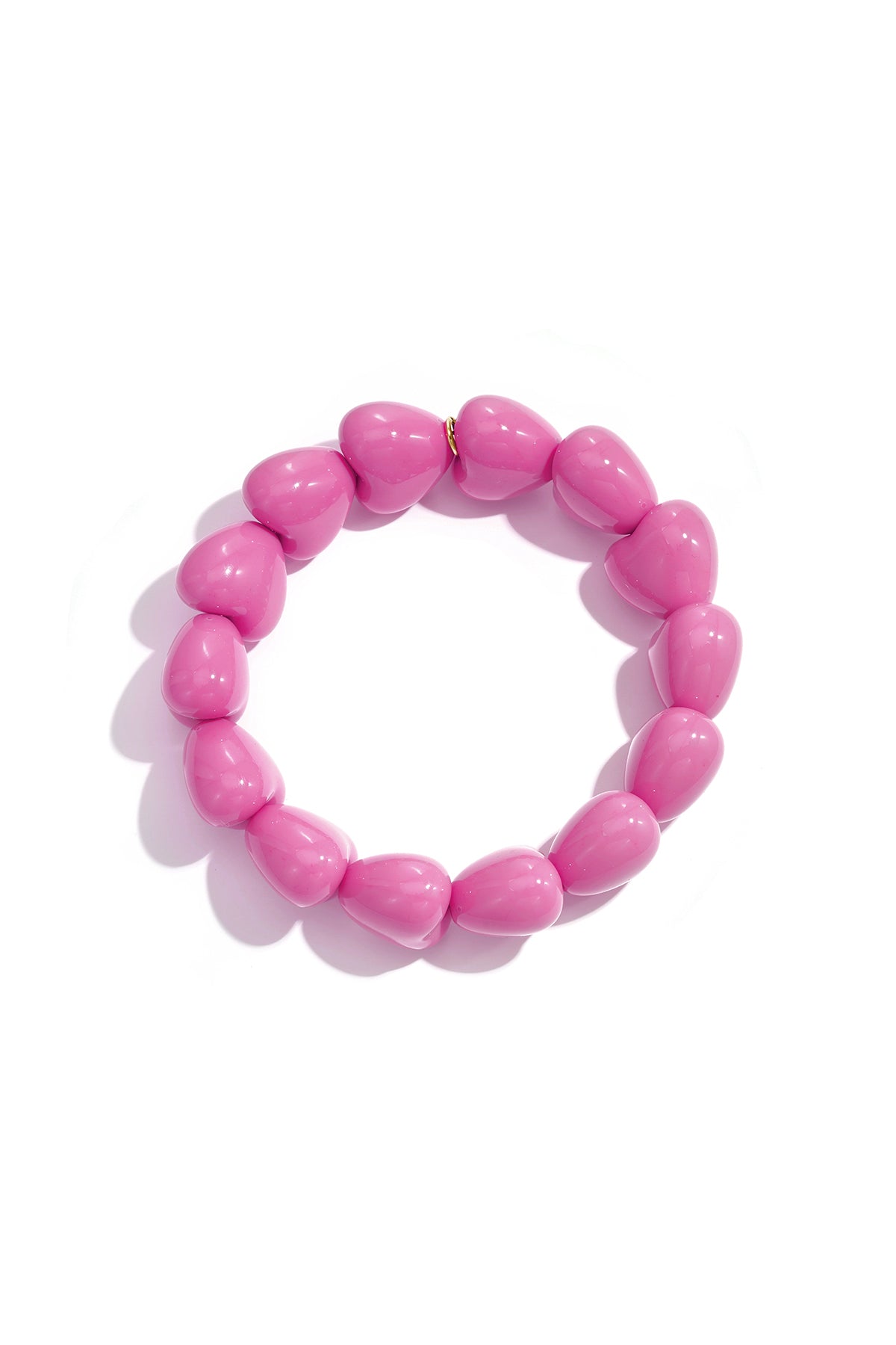 Braccialetto a forma di cuore piccolo con 14 perline