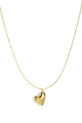 Collane lunghe in acciaio inossidabile con cuore, casual, quotidiane, semplici, gioielli da donna