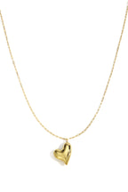 Collane lunghe in acciaio inossidabile con cuore, casual, quotidiane, semplici, gioielli da donna