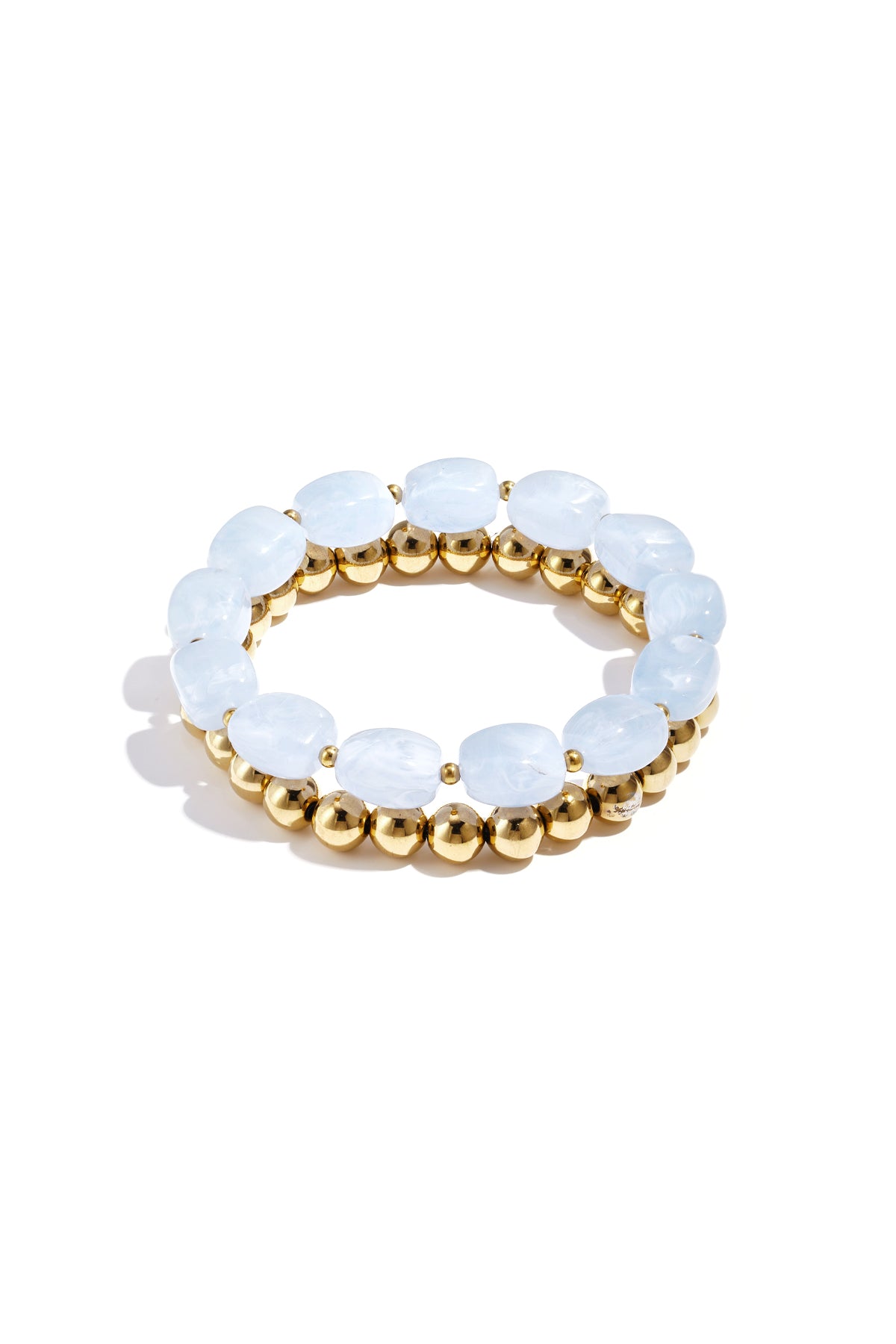 Bracciale con perline asimmetriche
