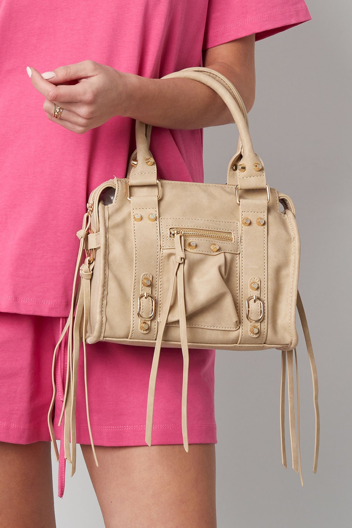 Borsa con frange Spring Accent