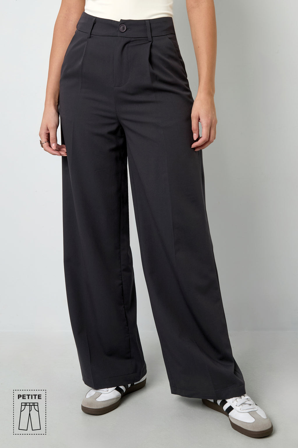 Tessuto Fibra di Poliestere Donna Pantalone Dritto Casual Autunno/Inverno