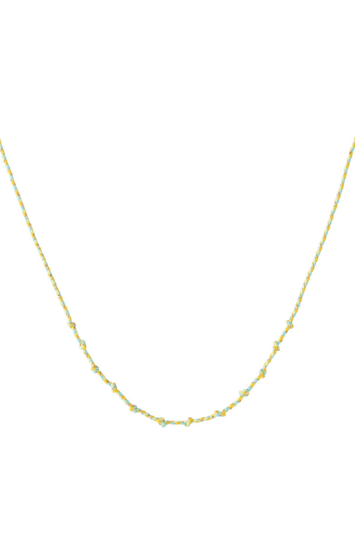 Collana a spirale in cotone fai da te
