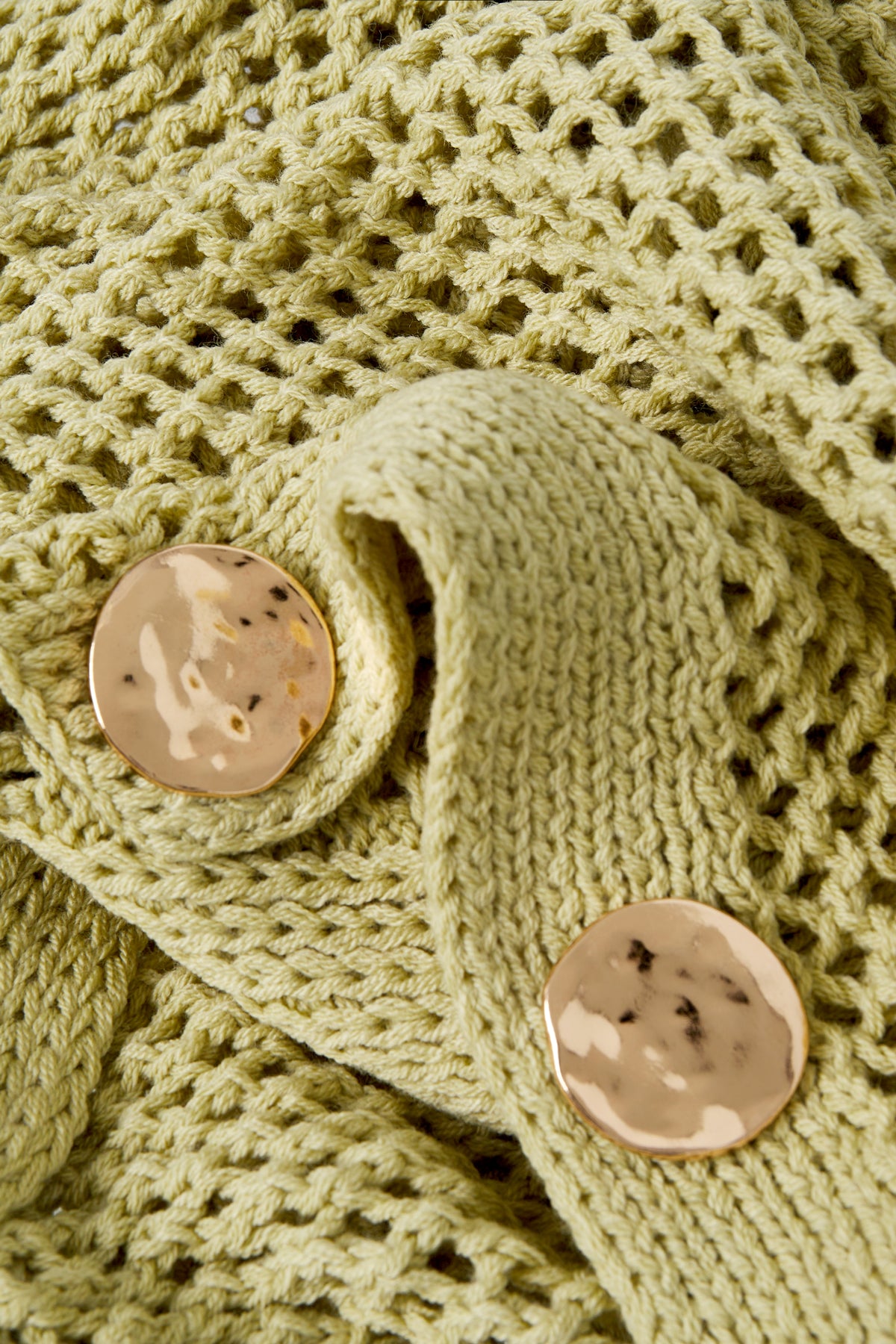 Cardigan di Maglia in Poliestere Donna Aperto Anteriore Motivo Uncinetto