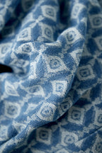 Cotton Woven Donna Pantalone Retto Motivo Geometrico