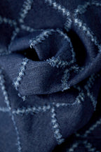 Cotone Tessuto Pantaloni Dritti Donna A quadri Casual