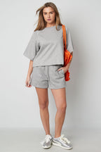 Cotone Maglietta Donna Oversized Primavera/Estate