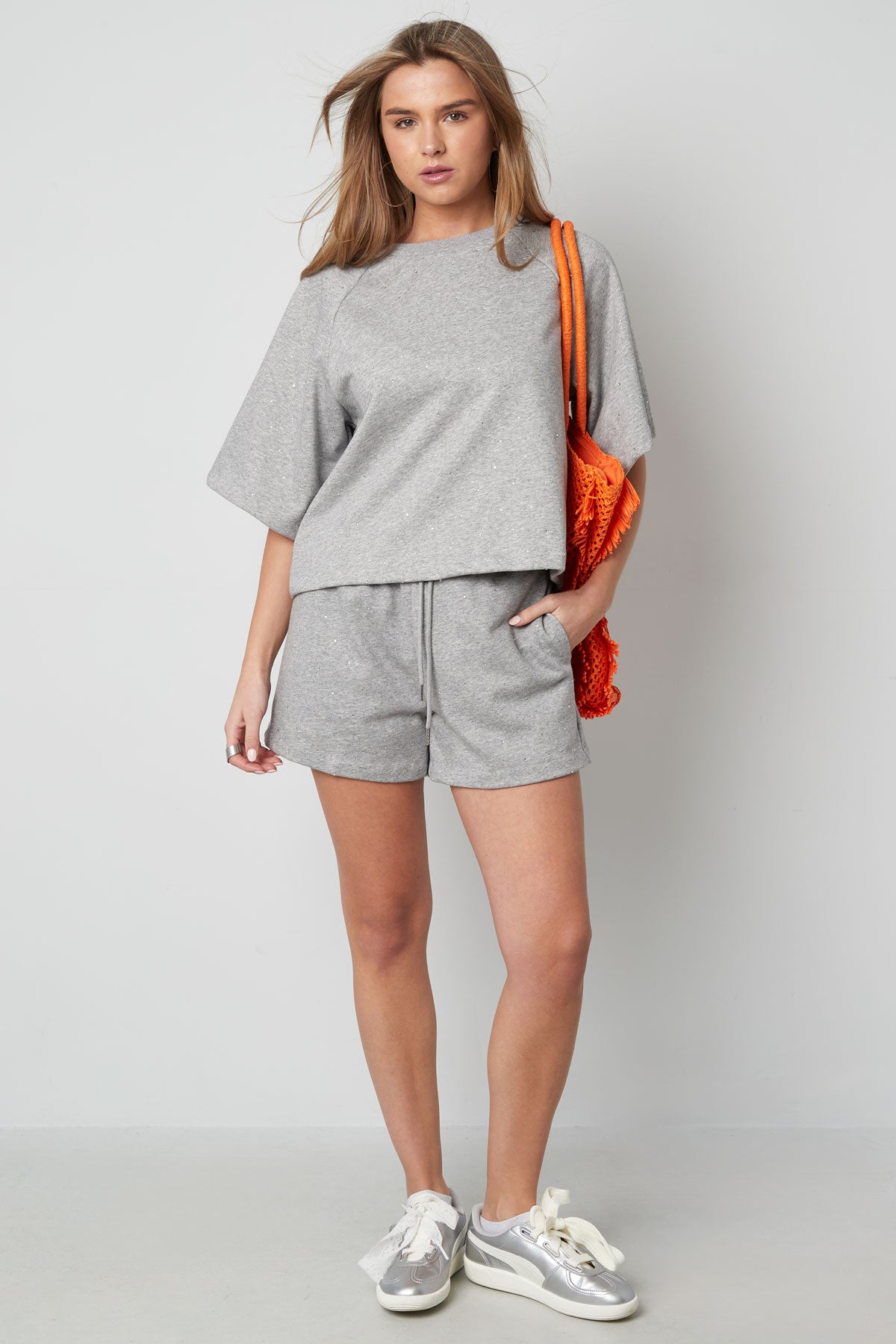 Cotone Maglietta Donna Oversized Primavera/Estate