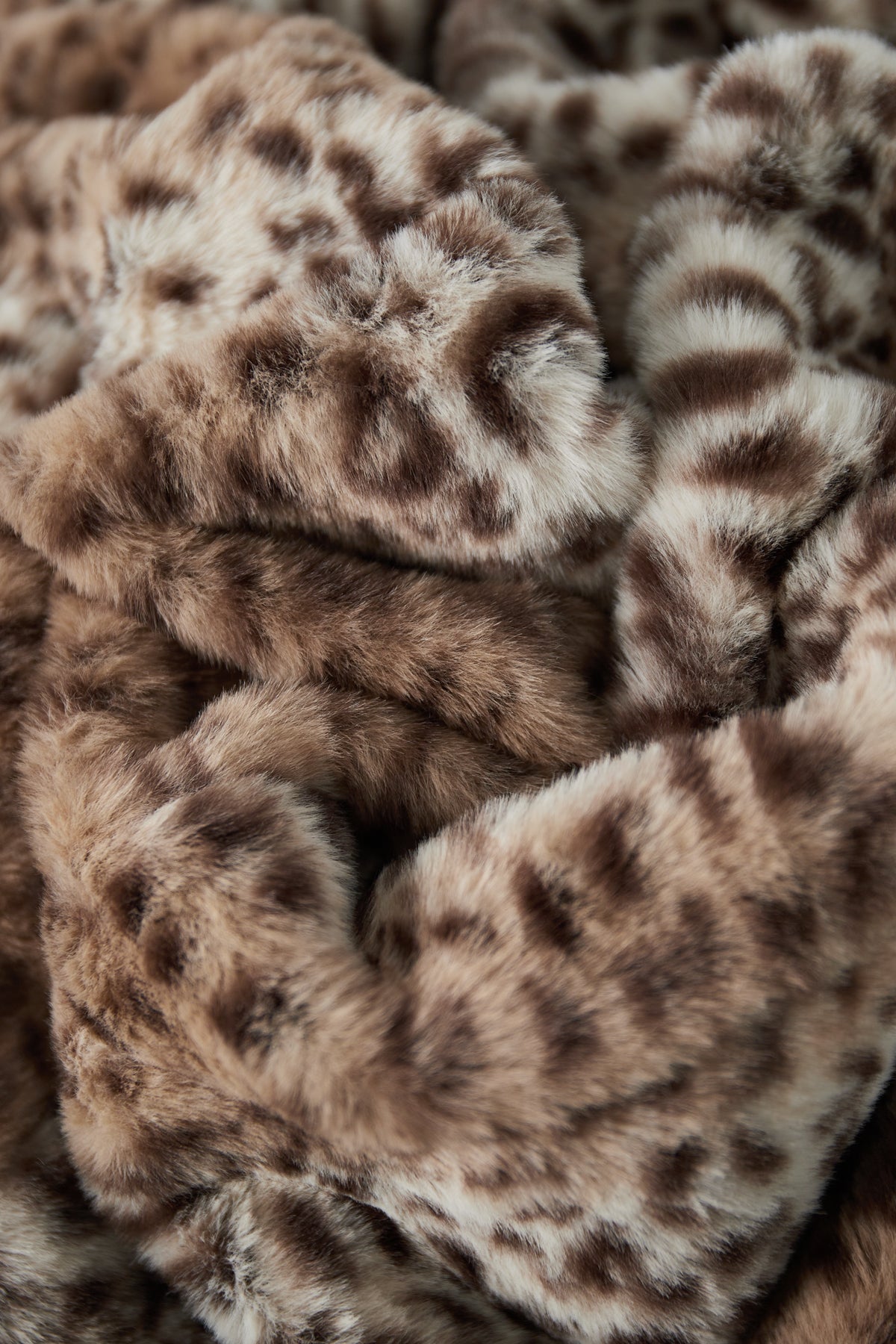 Giubbotto Donna in Poliestere Pelliccia Sintetica Stampa Leopardo Caldo e Accogliente