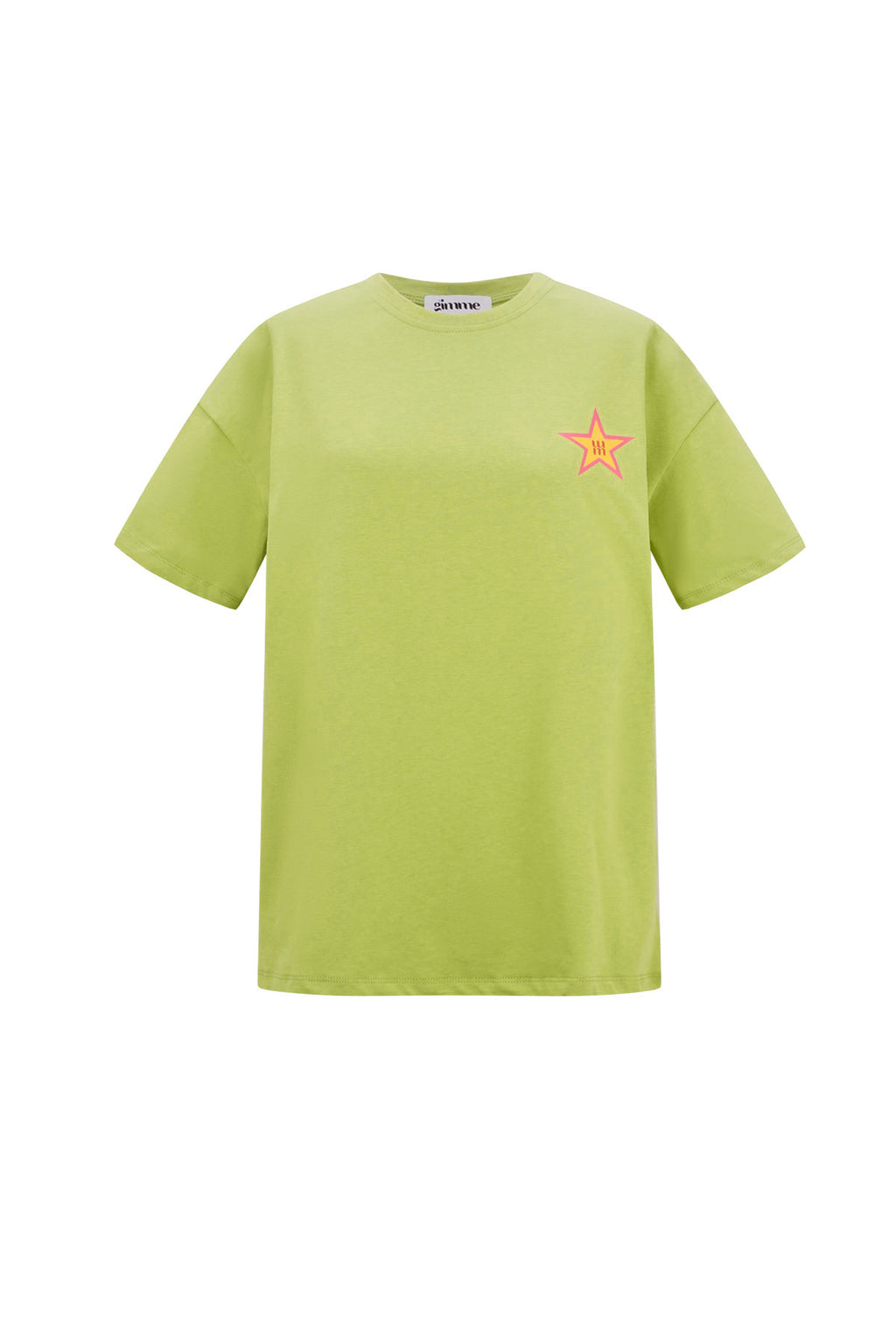 Cotone Maglietta Donna Casual Ricamo Stella
