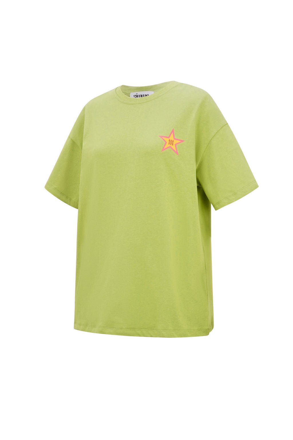Cotone Maglietta Donna Casual Ricamo Stella