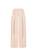 Tessuto Fibra di Poliestere Donna Pantaloni Dritti Casual Colore Puro