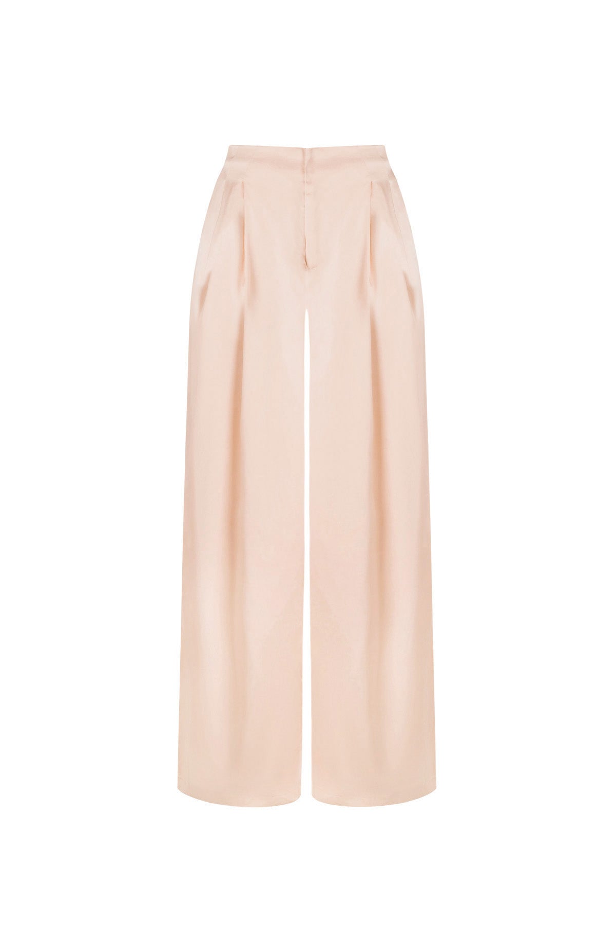 Tessuto Fibra di Poliestere Donna Pantaloni Dritti Casual Colore Puro