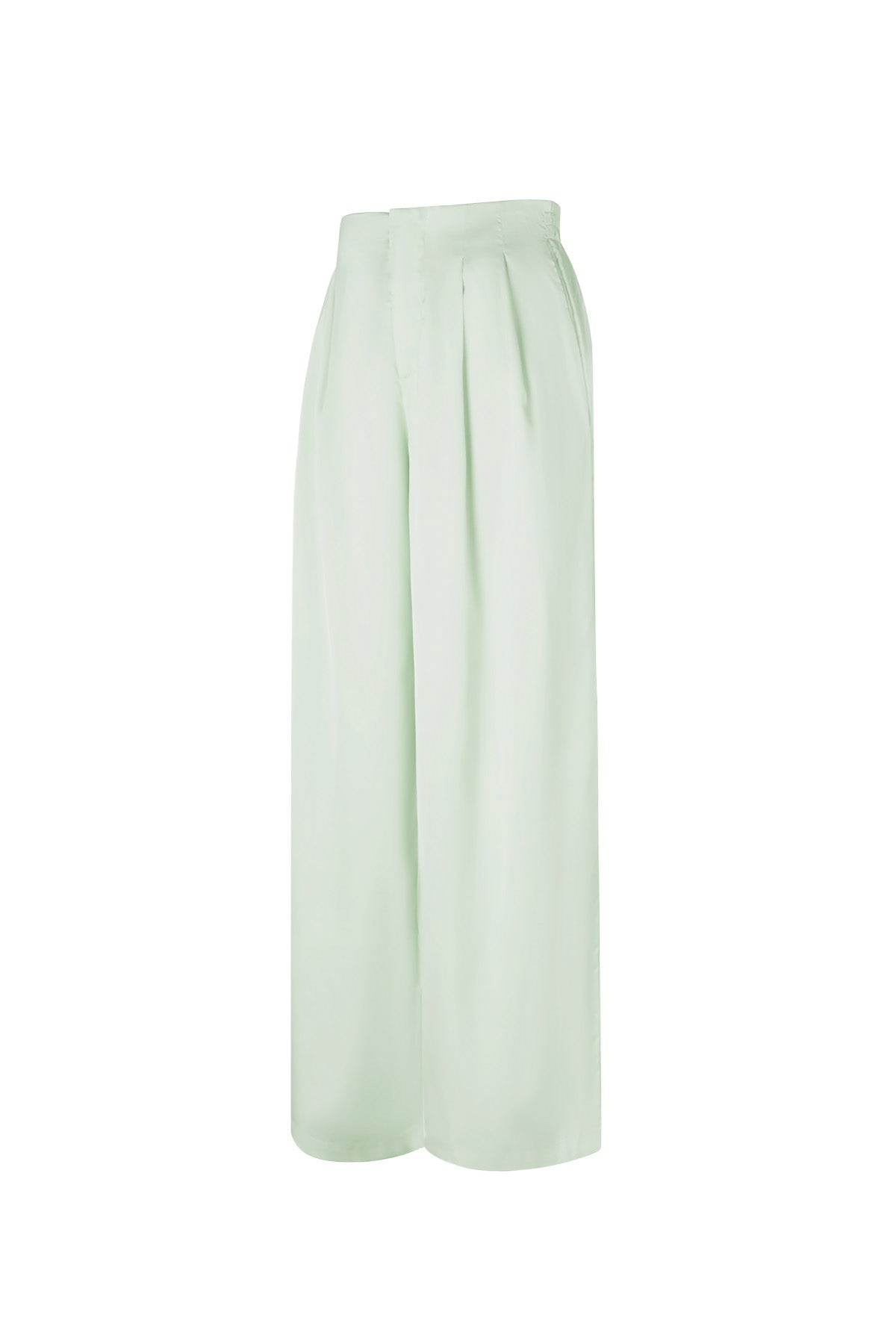 Tessuto Fibra di Poliestere Donna Pantaloni Dritti Casual Colore Puro