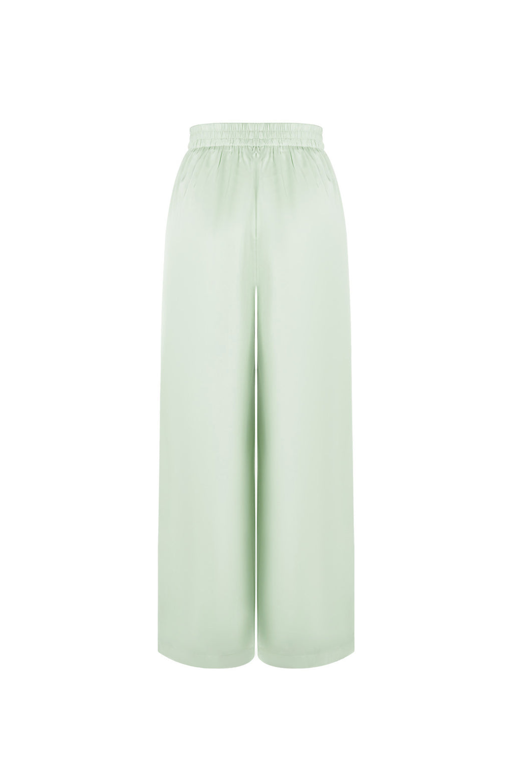 Tessuto Fibra di Poliestere Donna Pantaloni Dritti Casual Colore Puro