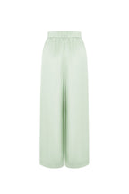 Tessuto Fibra di Poliestere Donna Pantaloni Dritti Casual Colore Puro