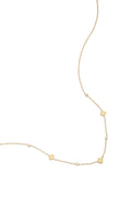 Collana con trifogli e pietre rotonde di zirconi cubici