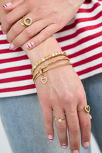 Braccialetti con ciondolo a forma di fiore pendente