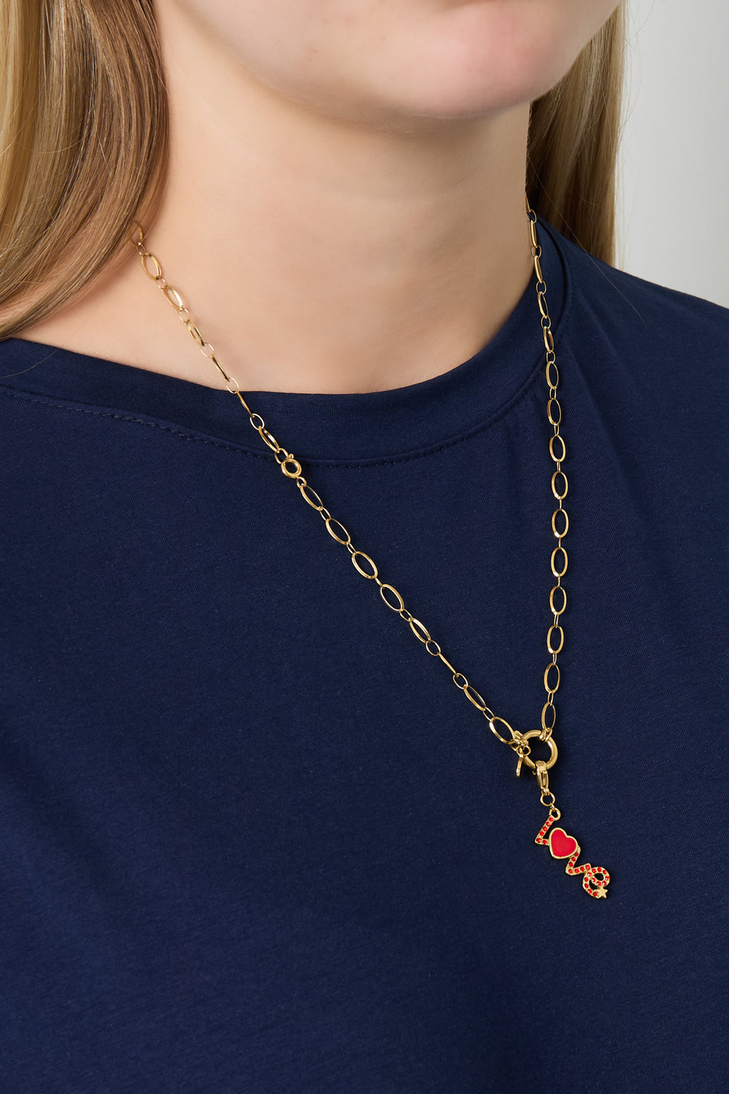 Collana con lucchetto semplice