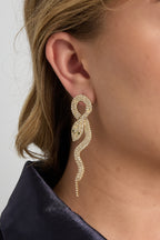 Orecchini pendenti in rame, eleganti, di lusso, serie natalizia, gioielli da donna