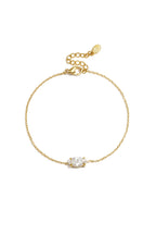 Braccialetti con ciondoli in acciaio inossidabile a forma ellittica, semplici, per tutti i giorni, della serie Simple, gioielli da donna.