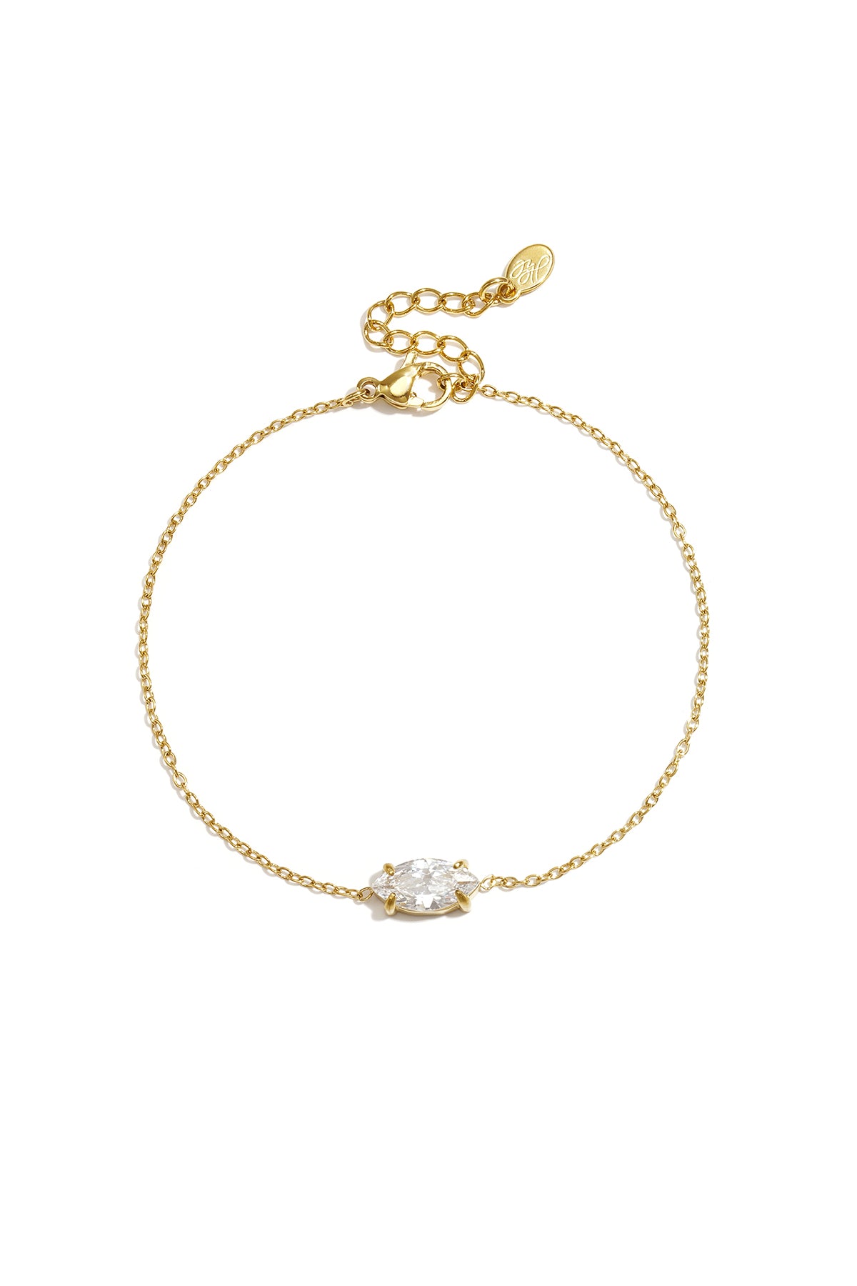 Braccialetti con ciondoli in acciaio inossidabile a forma ellittica, semplici, per tutti i giorni, della serie Simple, gioielli da donna.