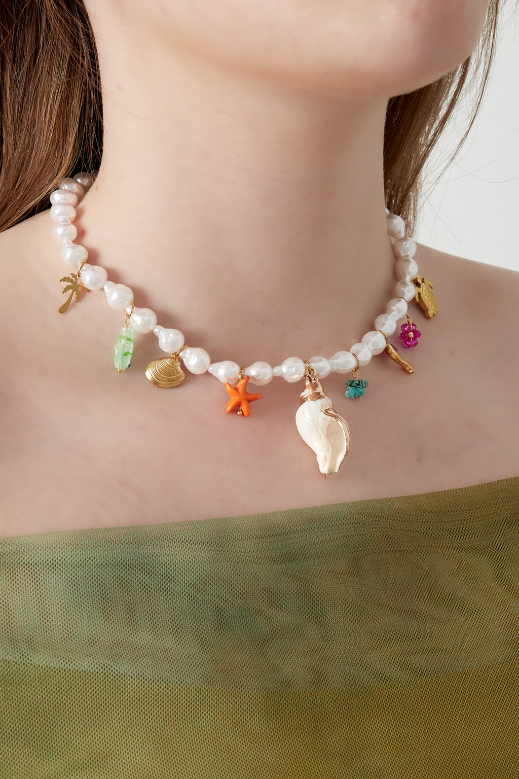 Collana con ciondoli da spiaggia